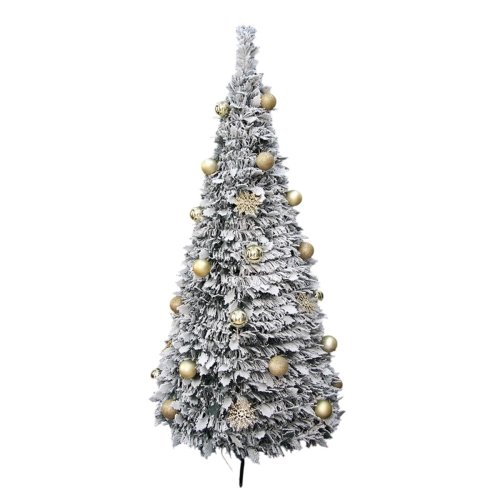 Julgran Home ESPRIT Gyllene PVC Snfall