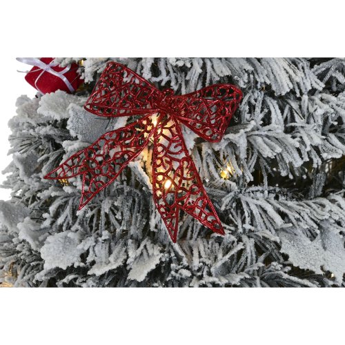 Julgran Home ESPRIT Vit Rd PVC Snfall