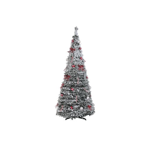 Julgran Home ESPRIT Vit Rd PVC Snfall