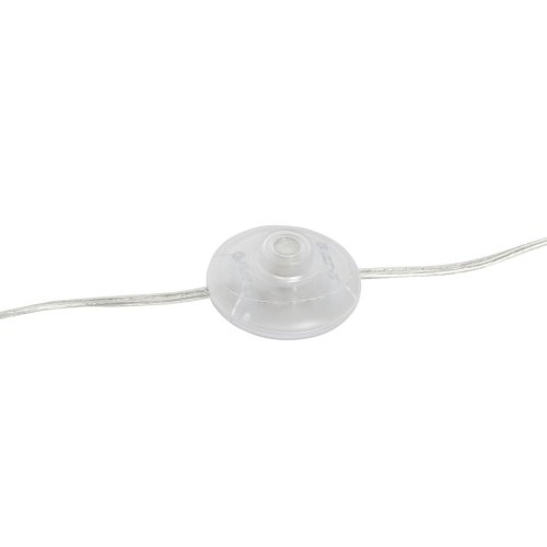 Golvlampa Home ESPRIT Transparent Silvrig 50 W 220 V 30 x 30 x 1