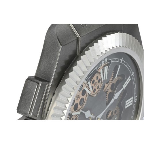 Vggklocka Home ESPRIT Svart Silvrig Jrn
