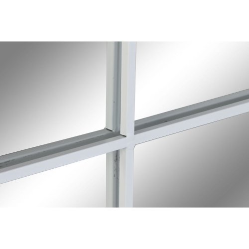 Vggspegel Home ESPRIT Vit Fnster Scandi 122 x 2 x 122 cm