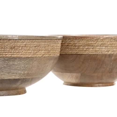 Bordsdekoration Home ESPRIT Brun Snre Mangotr 25 x 25 x 10 cm