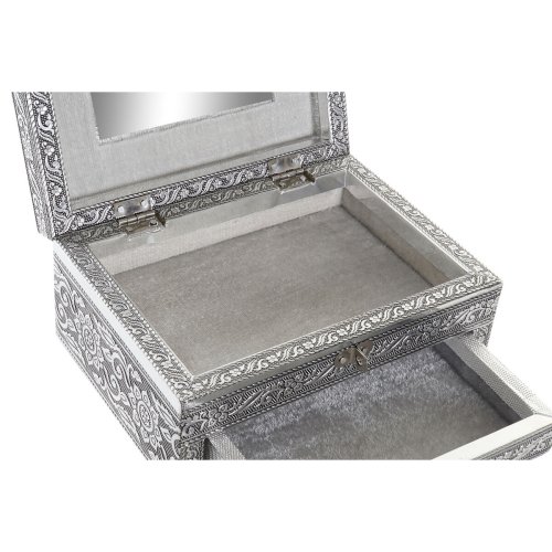 Smyckeskrin Home ESPRIT Silvrig Naturell Tr Aluminium 17,5 x 12