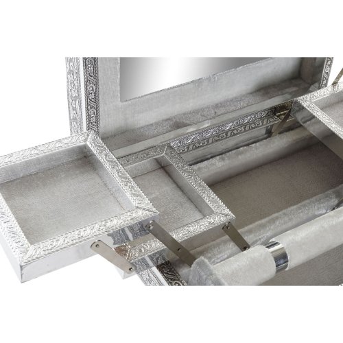 Smyckeskrin Home ESPRIT Silvrig Naturell Tr Aluminium 27,5 x 21