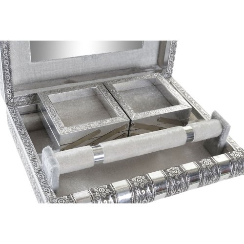 Smyckeskrin Home ESPRIT Silvrig Naturell Tr Aluminium 27,5 x 21