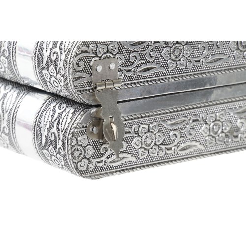 Smyckeskrin Home ESPRIT Silvrig Naturell Tr Aluminium 22,5 x 18