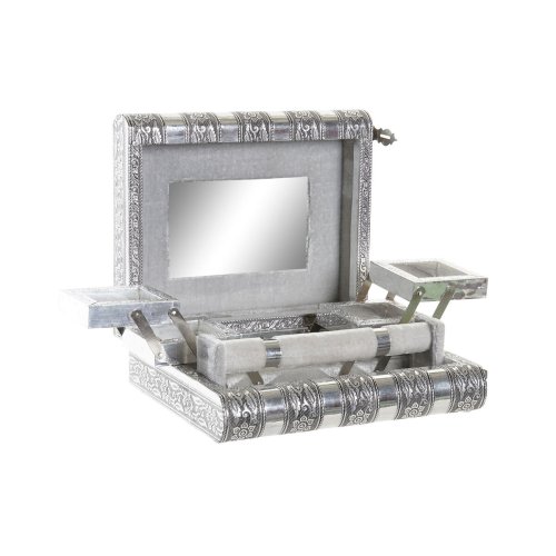 Smyckeskrin Home ESPRIT Silvrig Naturell Tr Aluminium 22,5 x 18