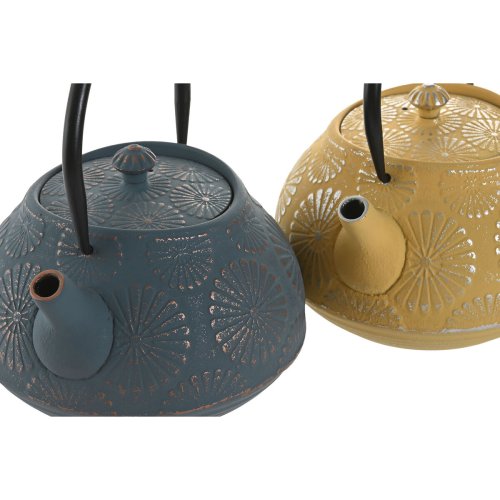 Tekanna Home ESPRIT Gul Turkos Rostfritt stl Jrn 1,2 L (2 anta