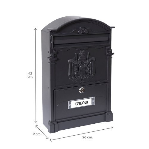 Brevlda Arregui Svart 26 X 9 X 42 CM Aluminium