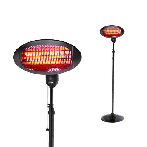 Kvartsvrmare EDM 07091 07091 Svart 2000 W 49,6 x 15,6 x 24,2 cm
