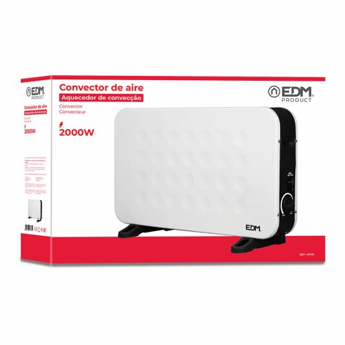 Konvektionselement EDM 07135 Standard Vit 2000 W
