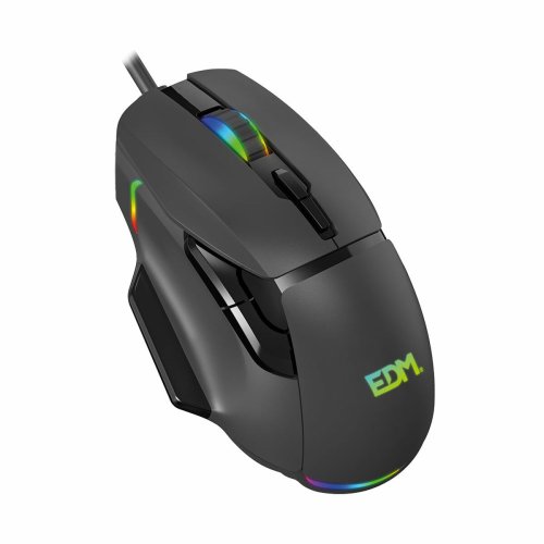 Spelmus med LED EDM 07753 for players Svart 7200 dpi