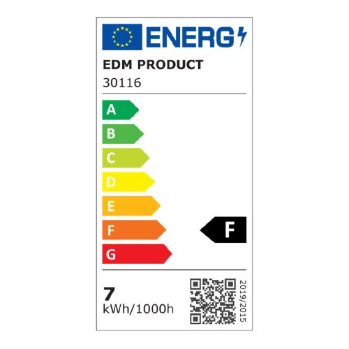 Skrivbordslampa EDM 30116 Vit polypropen 7 W 400 lm 9 x 13 x 33