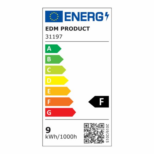LED Tub EDM 31197 F 18 W 9 W G13 T8 900 Lm  2,6 x 60 cm (4000 K