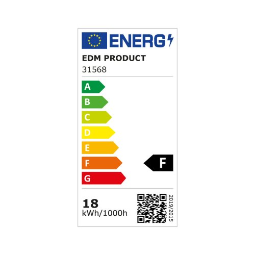 Downlight LED EDM 31568 18 W  22 x 3,2 cm 3 antal (4000 K)