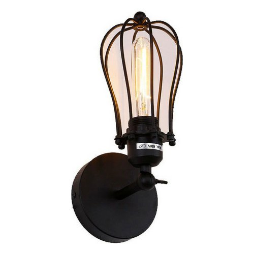 Vgglykta EDM 32105 Svart 60 W Vintage 220-240 V 11 x 16 x 32 cm