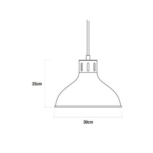 Taklampa EDM 32111 Taklampa Metall 60 W (30 x 25 cm)