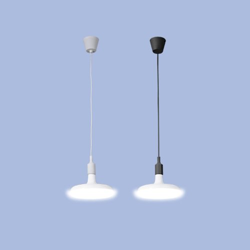Lufttt skrm med LED EDM 32420 Vit 60 W E27