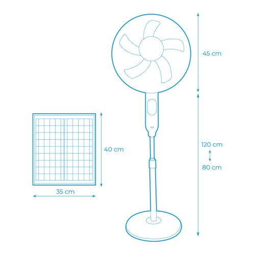 Stende Flkt EDM 33523 Vit 25 W Sol