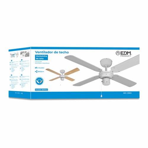 Takflkt EDM 33802 Bltico Vit 50 W  102 cm