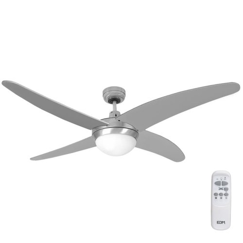 Takflkt med belysning EDM 33807 Caspio Silvrig 60 W