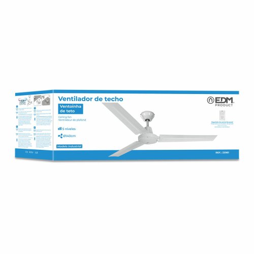 Takflkt EDM 33981 Vit 60 W  140 cm industriell