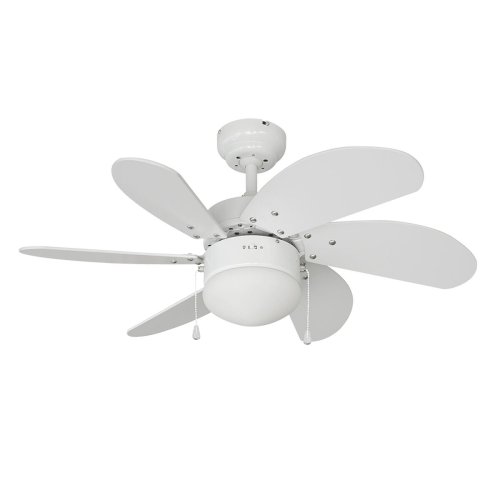 Takflkt med belysning EDM 33985 Aral Vit 50 W
