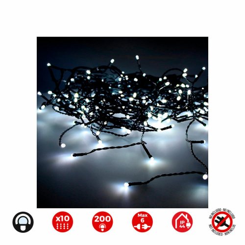 Gardinbelysning med LED EDM 71262 3,2 W 2 x 2 m Vit (1 antal)