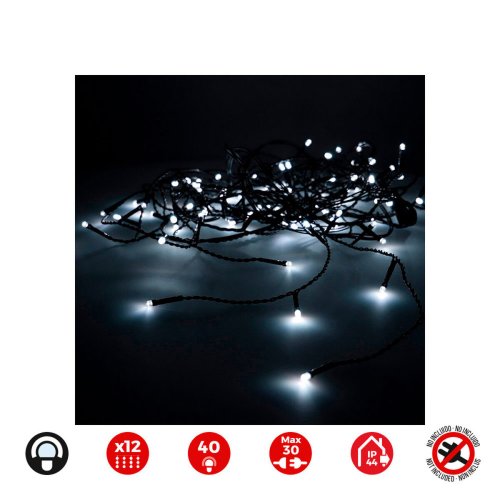 Gardinbelysning med LED EDM 71265 Icicle Easy-Connect 0,72 W 200