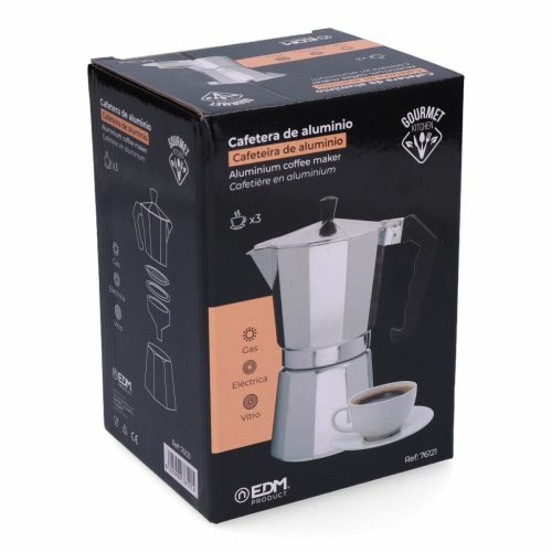 Italiensk Kaffepanna EDM   Aluminium 3 Csszk