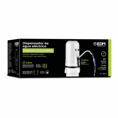 Automatisk och laddningsbar vattenautomat EDM 76753  9 x 19 cm