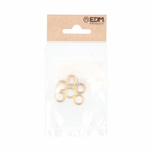 Brickor EDM OV02 Oval Gngjrn Mssing  12 mm 12 x 8 x 1,5 mm