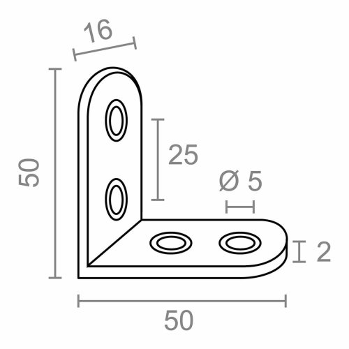 Stll fyrkantigt EDM 86091 an24 Rostfritt stl 5 x 5 x 1,6 cm 4