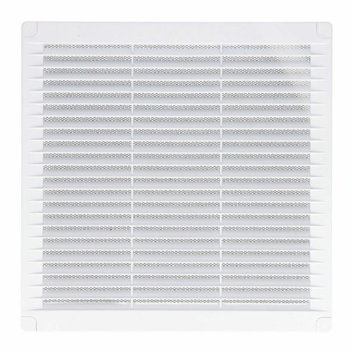 Ventilationsgaller EDM 87704 Vit 20 x 20 x 0,7 cm Myggnt