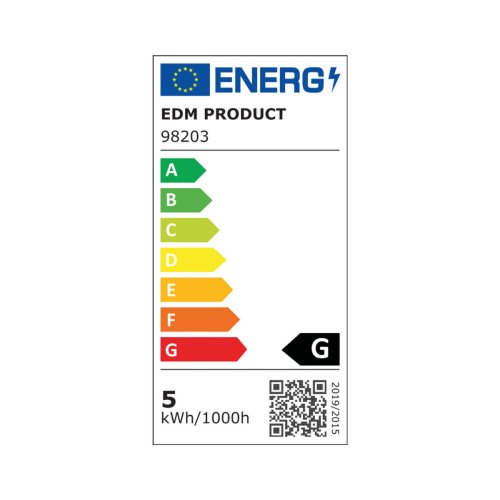 Frpackning med 3 LED-lampor EDM 98203 G 35 W 5 W 50 W E27 400 l