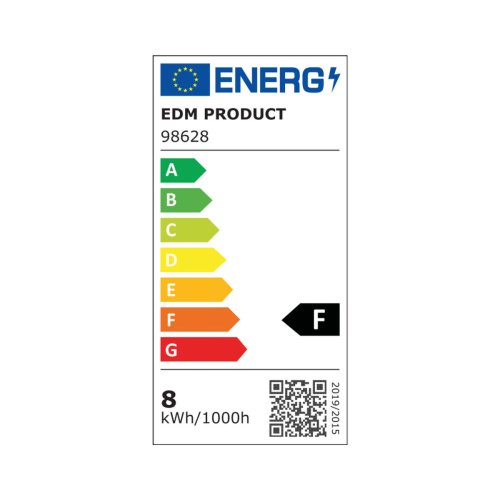 LED-lampa EDM 98628 F 8 W 55 W E27 720 Lm 12,5 x 17 cm  12,5 x