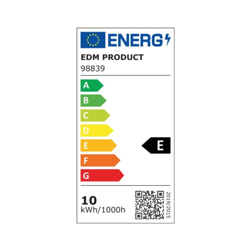 LED-lampa EDM 98839 E 10 W E27 1100 Lm  4 x 10,7 cm Rrformig