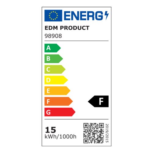 LED-lampa EDM 98908 15 W E27 1521 Lm 35,5 x 6,3 x 8,6 cm I flera