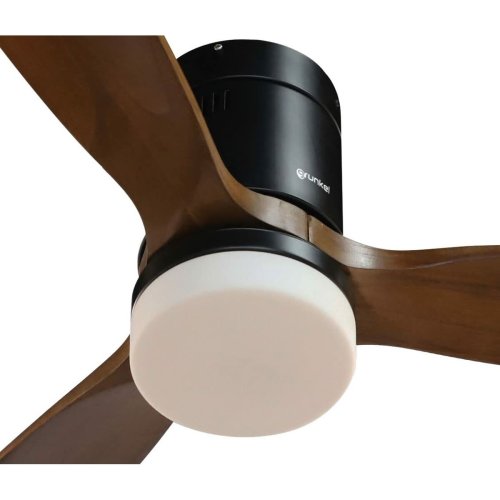 Takflkt med belysning Grunkel Brun Svart 55 W