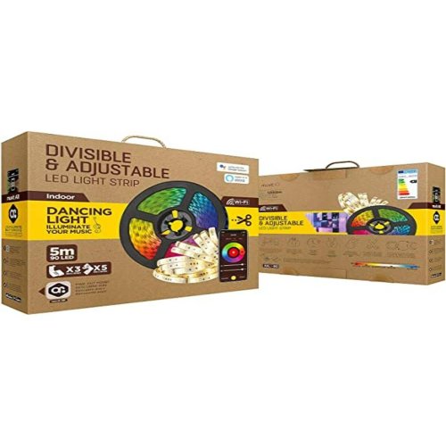 LED trakovi Muvit MIOLST002 5 m Svart Multicolour Gyllene F