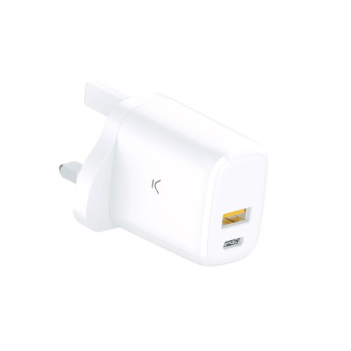 Vggladdare KSIX GaN Vit 20 W