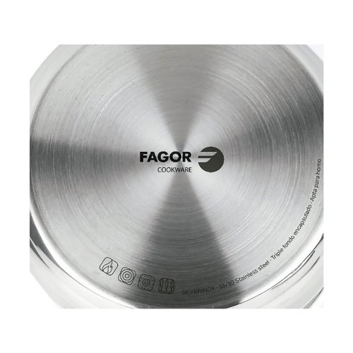 Kokpanna FAGOR Silverinox Rostfritt stl 18/10 Kromad ( 12 x 6,