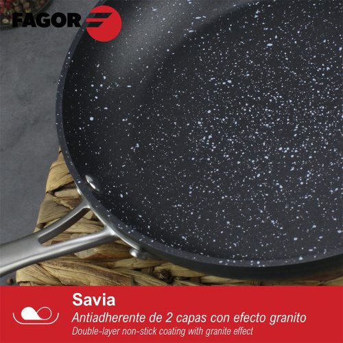 Stekpanna Fagor Savia Smitt aluminium Silvrig  26 cm