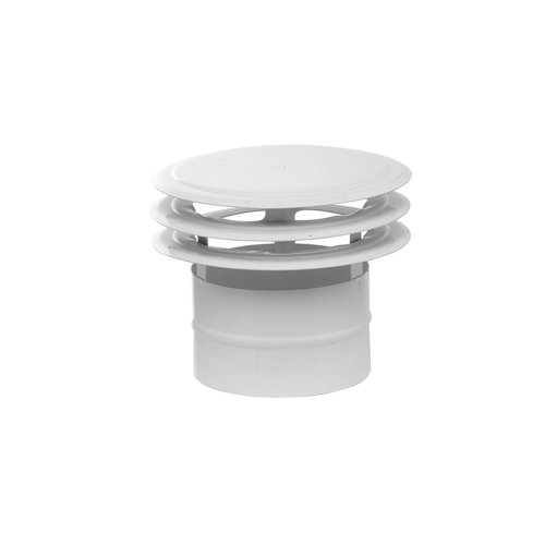 Ventilationsdeflektor Mirtak Emaljerat stl Skivor  110 mm Vit