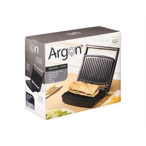 Kontaktgrill Argon Svart 1500 W