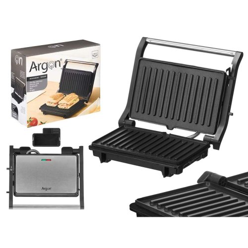 Kontaktgrill Argon Svart 1000 W
