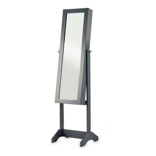Fristende spegel Gift Decor Gr Tyg Glas MDF Tr MDF 36 x 140 x