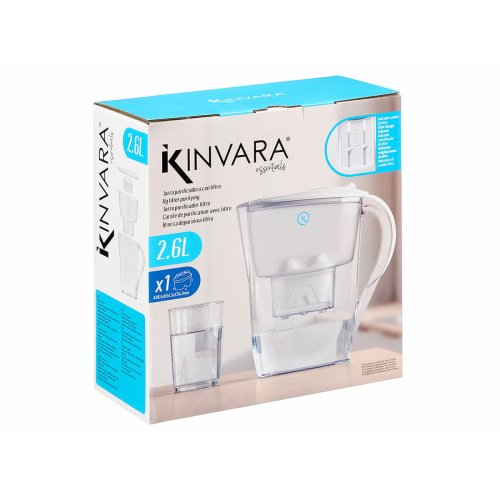 Filtreringskanna Kinvara Vit Transparent ABS 2,6 L