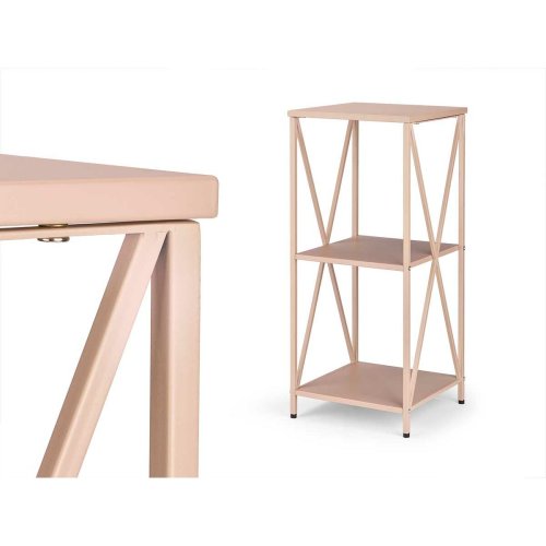 Bokhylla Gift Decor Brun Metall 33 x 33 x 75 cm